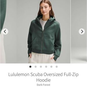 NEW with tags! Lululemon Scuba Oversized Full-Zip Hoodie
Dark Forest XL/XXL